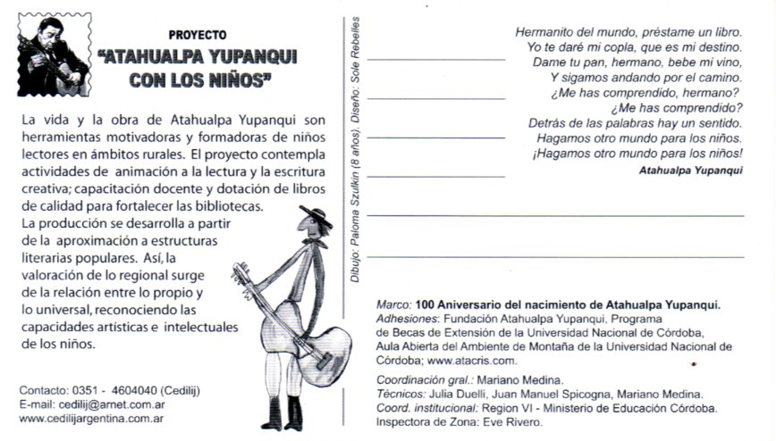 Yupanqui con los ni&ntilde;os - verso