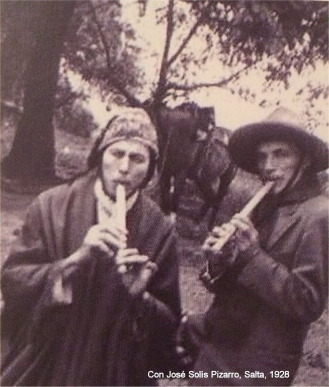 Con José Solis Pizzaro, Salta, año 1928