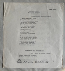 Angel Records OW 1055 - folleto