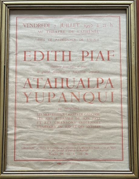 Afiche original del concierto