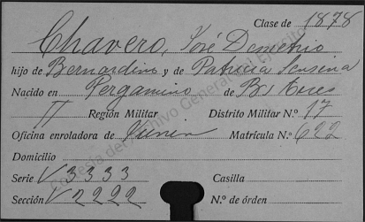 José Demetrio Chavero - militar